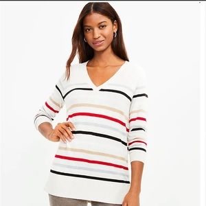 New with tags, striped Loft tunic sweater